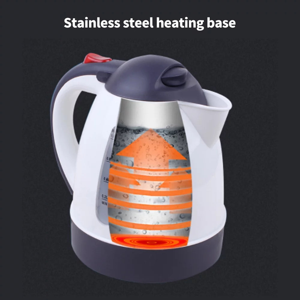 Portable 12V Electric Kettle 1000mL White G6264