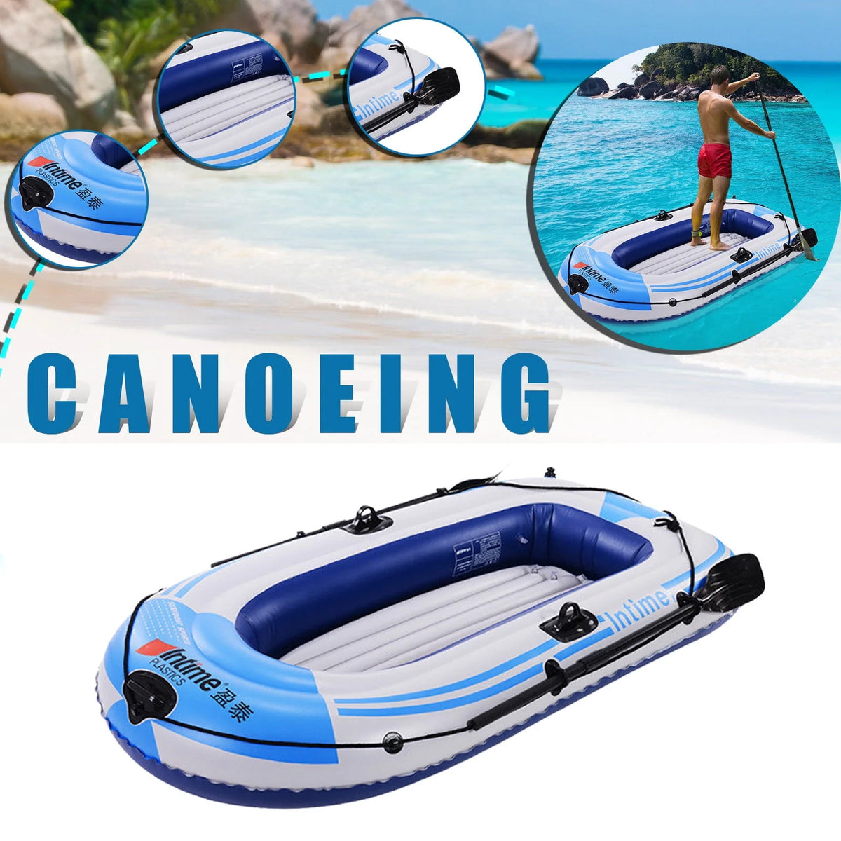 Camouflage 2-Person Inflatable Dinghy U712