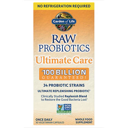 30 Vegetable Caps Raw Probiotics L25926