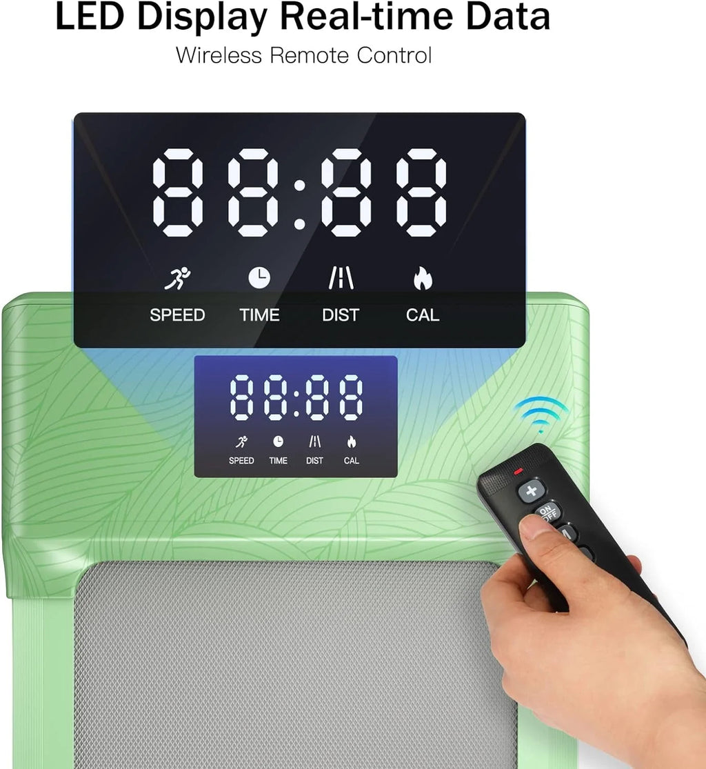 White Portable Under Desk Treadmill S199