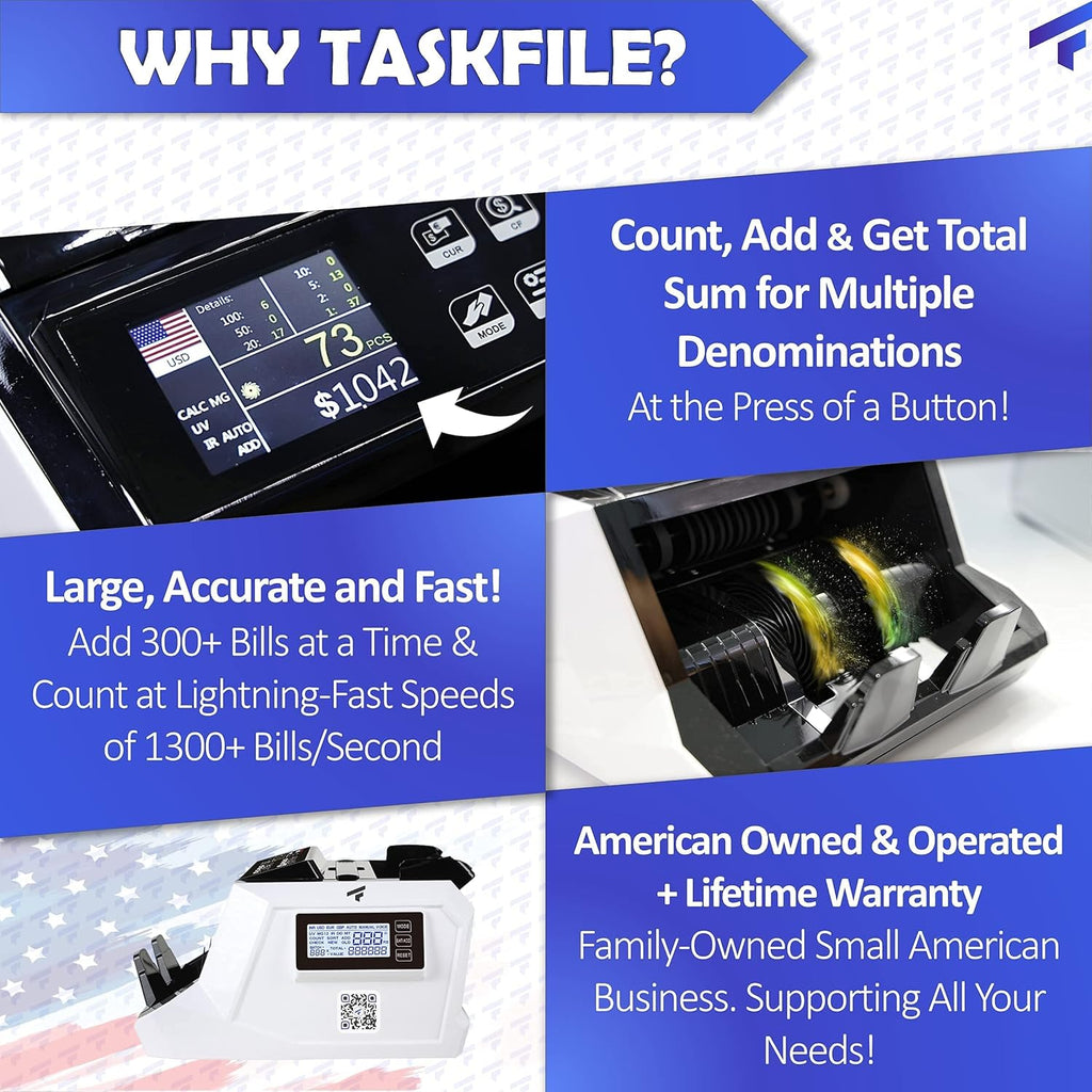 Portable Money Counter Machine with Bill Straps T94537