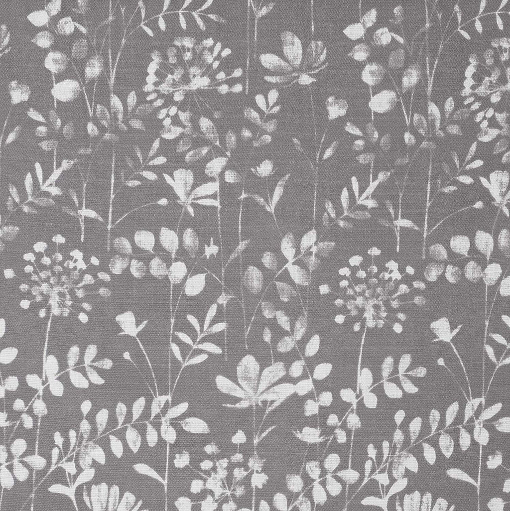 Grey Floral Window Curtain Valance Z84537
