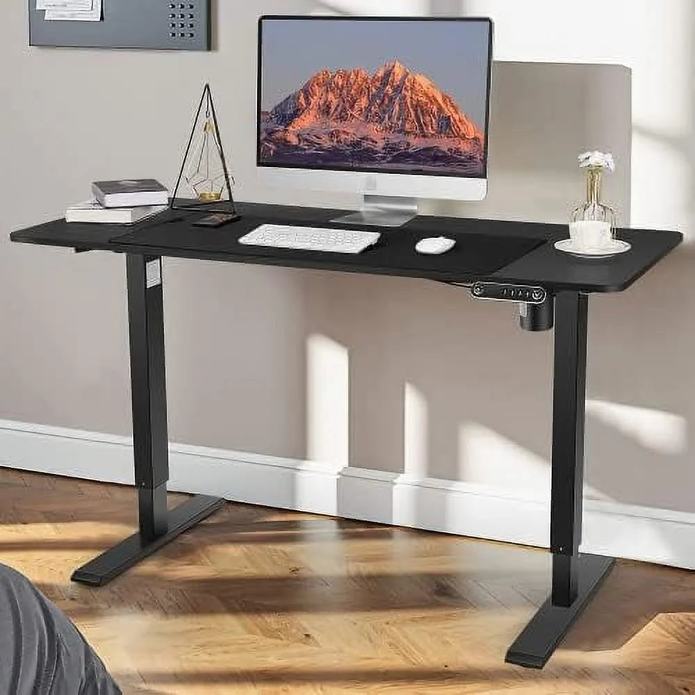 Electric Standing Desk Adjustable Height 55 x 24 Inches with Splice Board T77284