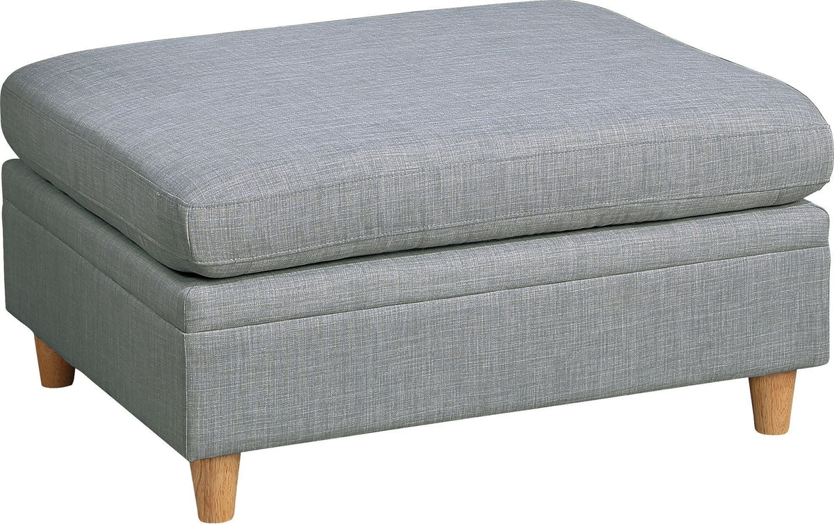 6pc Modular Sectional Sofa Set Light Grey T2384
