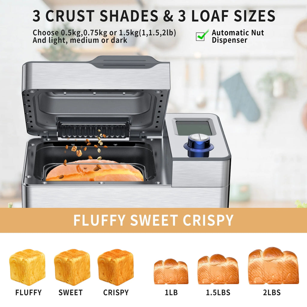 25 in 1 Stainless Steel Bread Maker M438296
