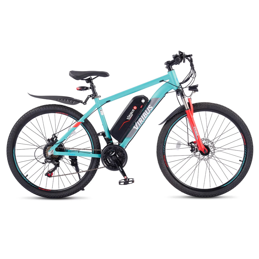 Electric Bike 26" Commuter Mountain Bike Disc Brakes 350W Motor 48V 10.4Ah Lithium Q53540