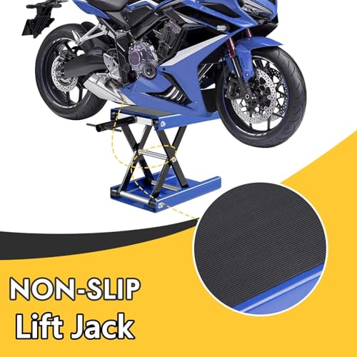 1100LB Adjustable Red Motorcycle Lift Jack Y715