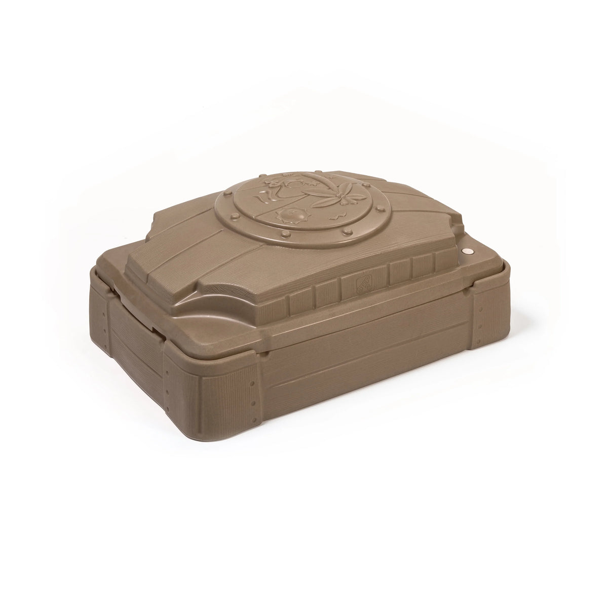 Brown Plastic Kids Sandbox with Cover K587322