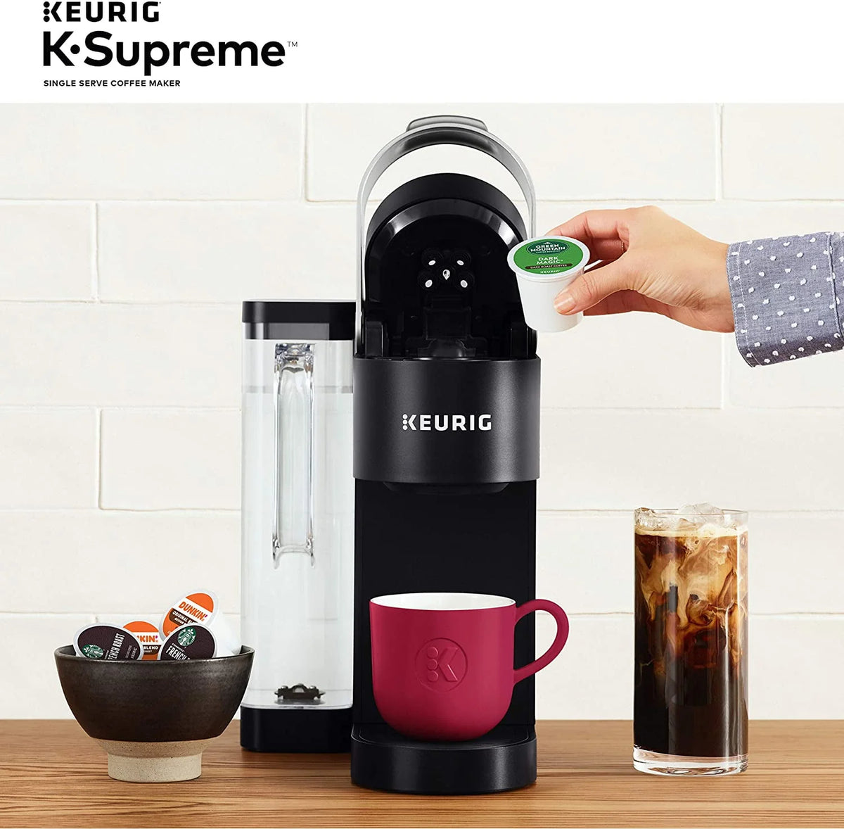 Black Single Serve K-Cup Pod Coffee Maker J16406