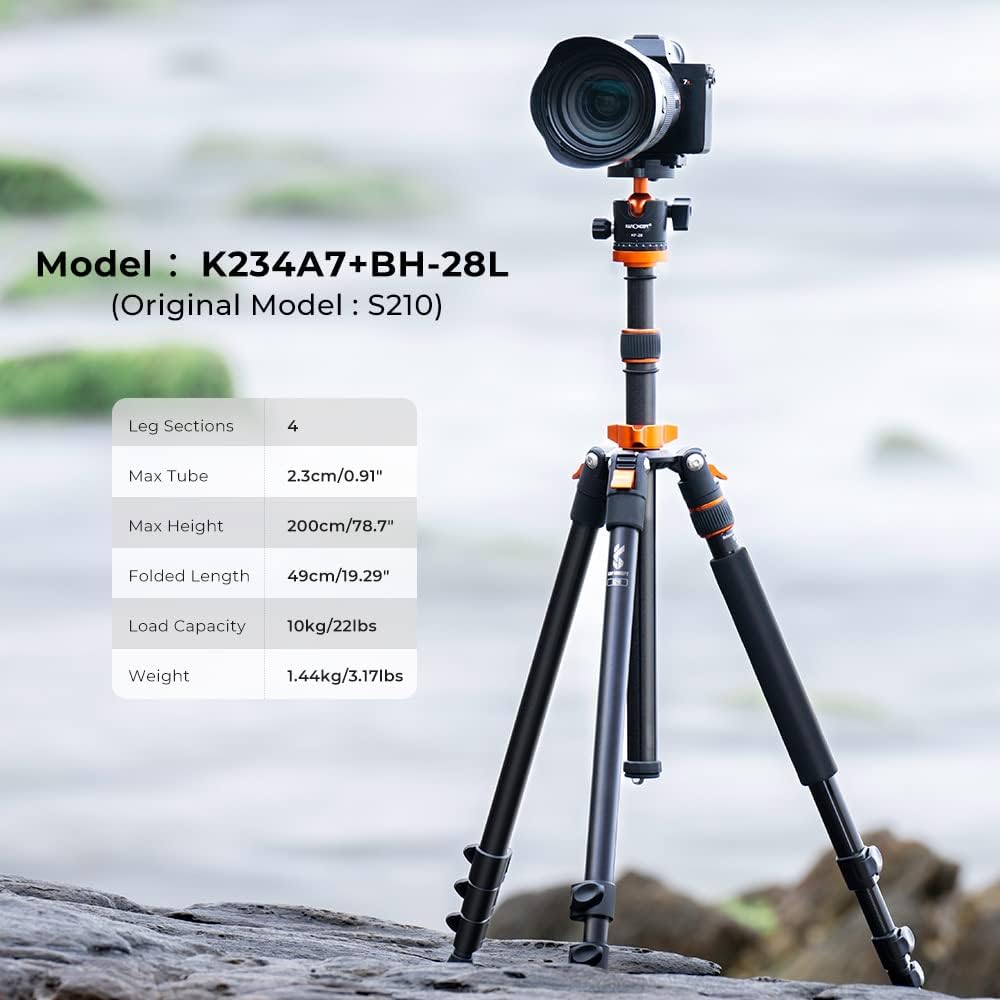 78 inch Aluminum Camera Tripod with 360 Degree Ball Head, Pack of 2 A7671