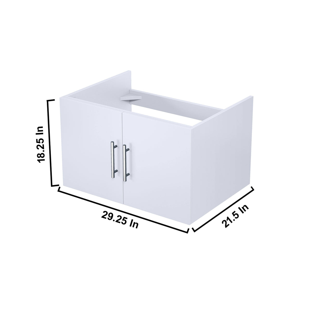 Glossy White Vanity Cabinet P978699