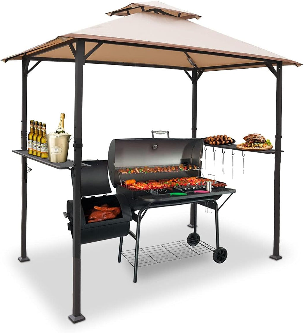 8'x5' Grill Gazebo BBQ Patio Shelter Canopy K96352
