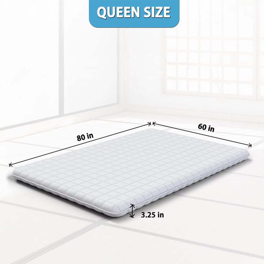 Black Queen Foldable Japanese Floor Mattress W546