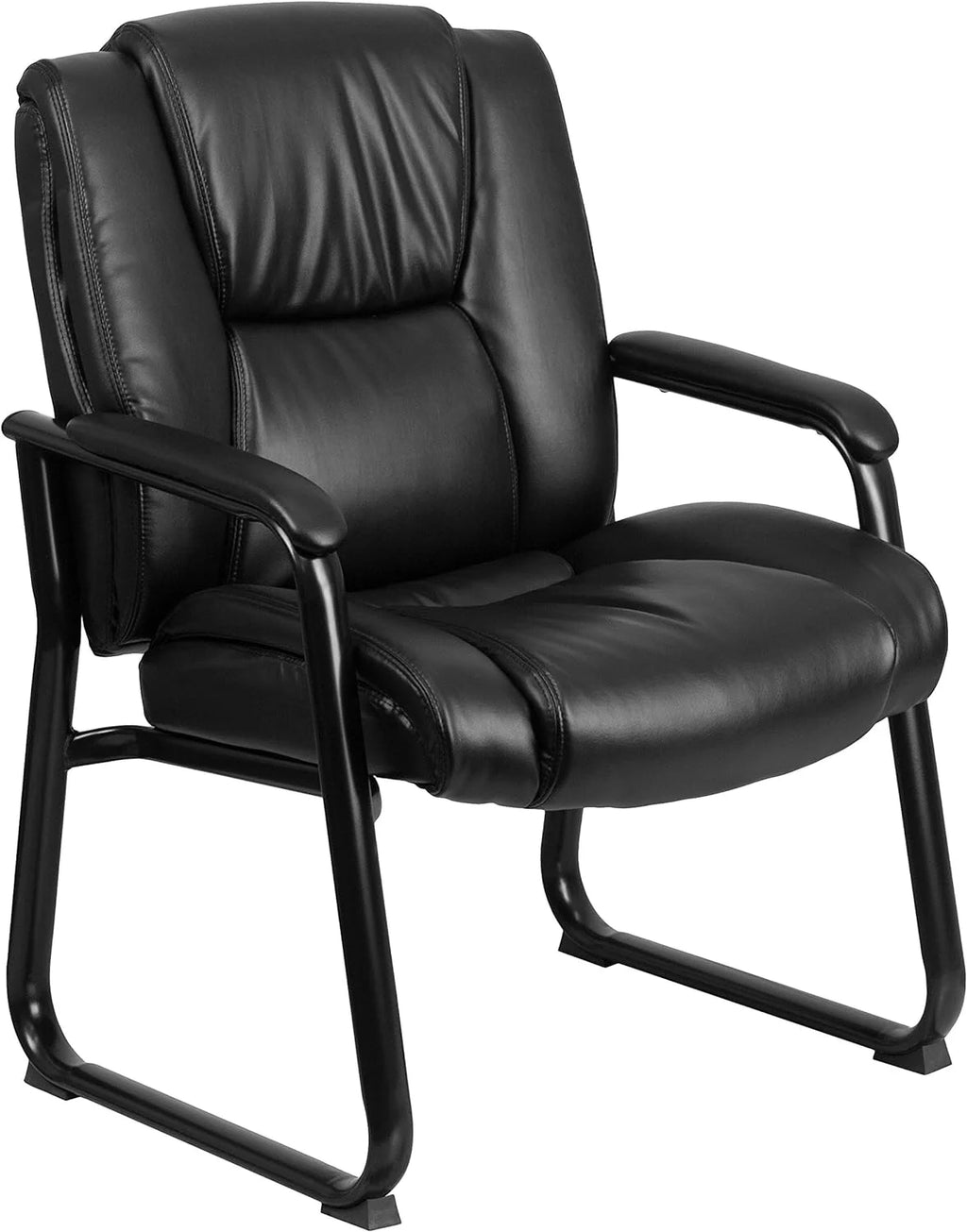 Black Leathersoft Reception Chairs S34200