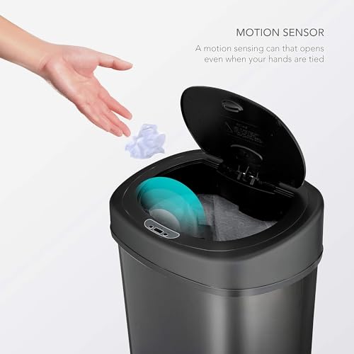 13.2 Gal Automatic Touchless Motion Sensor Trash Can R59029