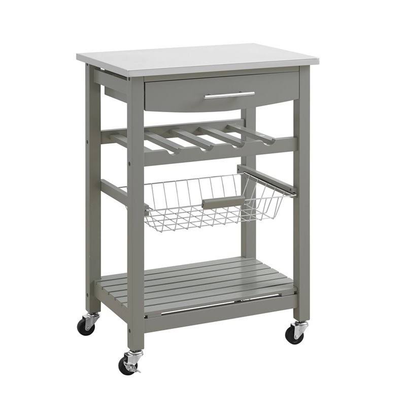 Gray Kitchen Cart N3405