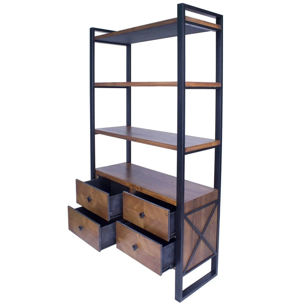 4 Drawer 4 Shelf Standard Bookcase D293857