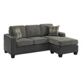 Gray Reversible Sofa Chaise with 2 Pillows H945372