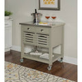 Kitchen Cart with Stainless Steel Top Gray F5990
