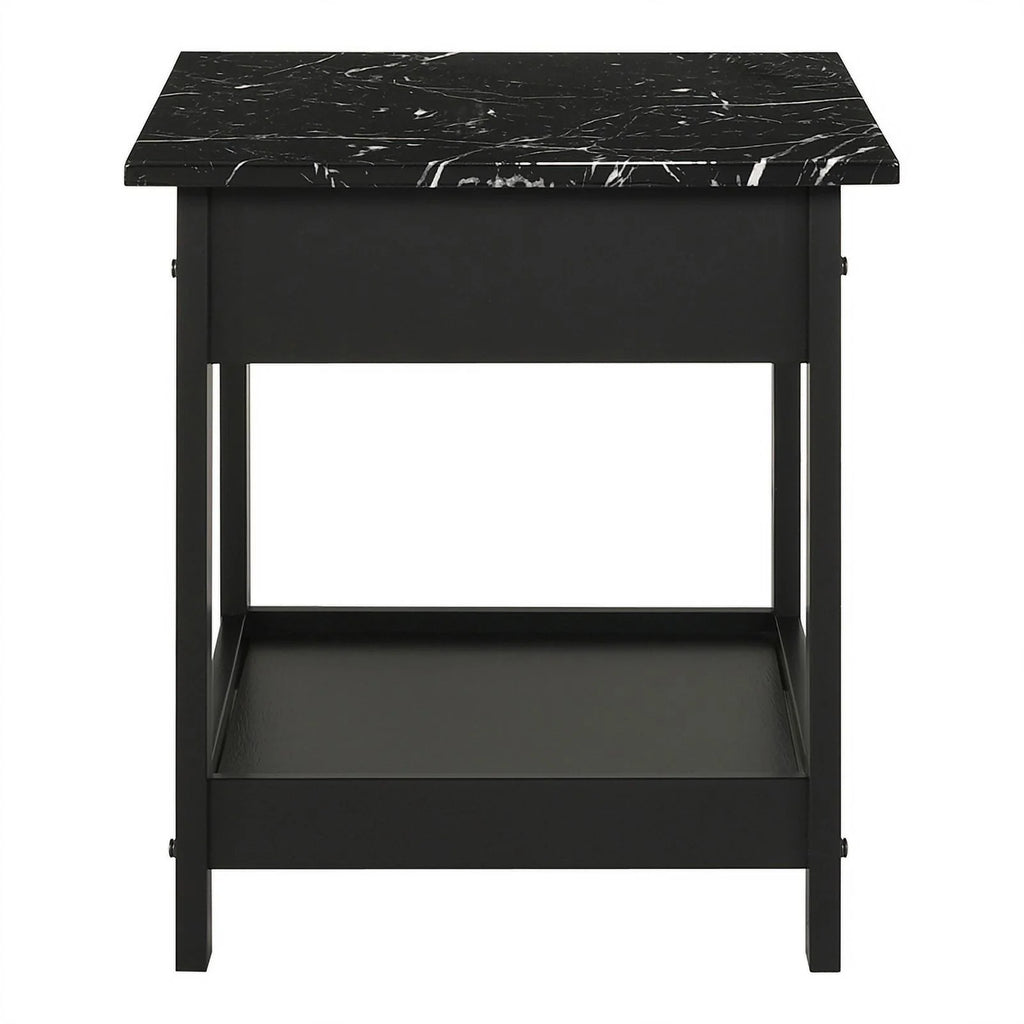 Black Wood 3-Piece Coffee Table Set Y141074