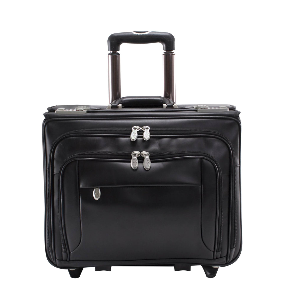 Black Leather Wheeled F7159
