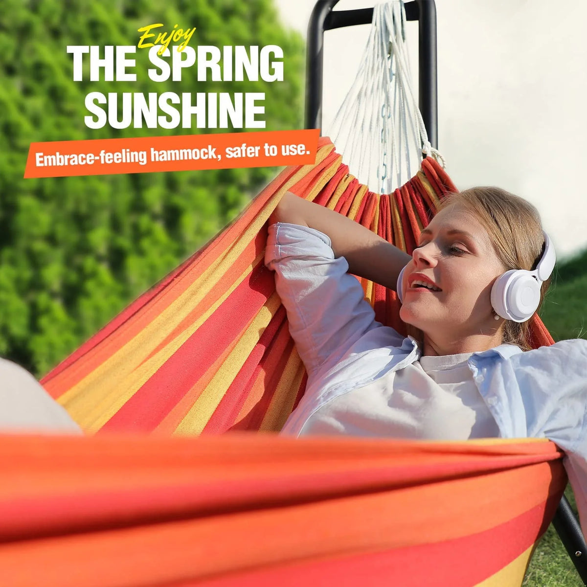2 Person Steel Hammock with Stand R995
