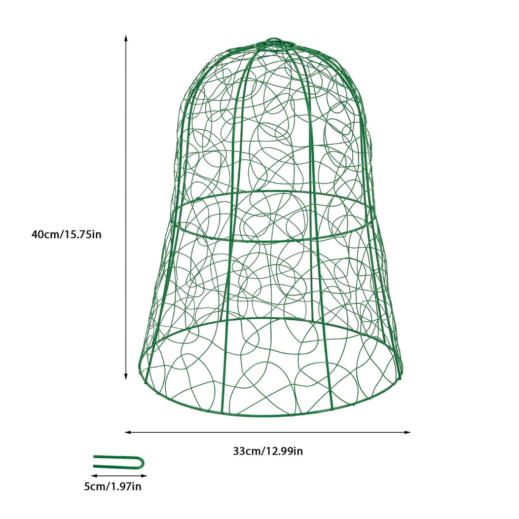 20 Packs Garden Chicken Wire Cloche 13" x 16" Plant Protector Cover Dome Metal Garden Protection Cage Z472157