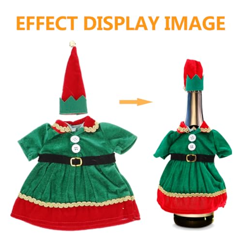 Christmas Wine Bottle Covers with Hats P97336