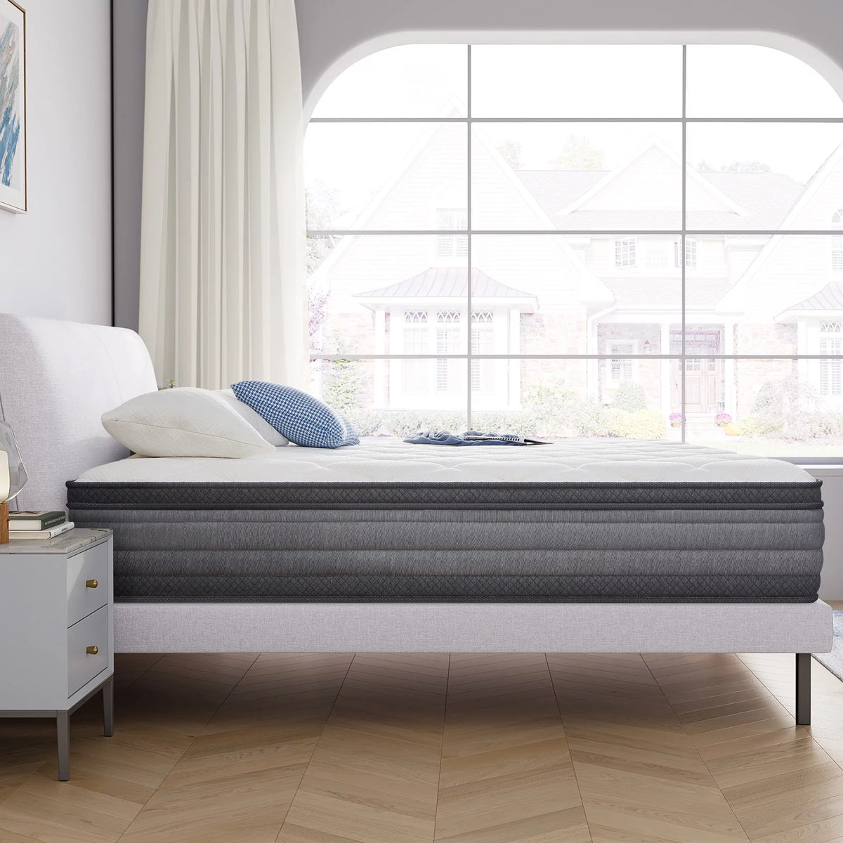 Queen 9" Hybrid Gel Memory Foam Innerspring Mattress I8534