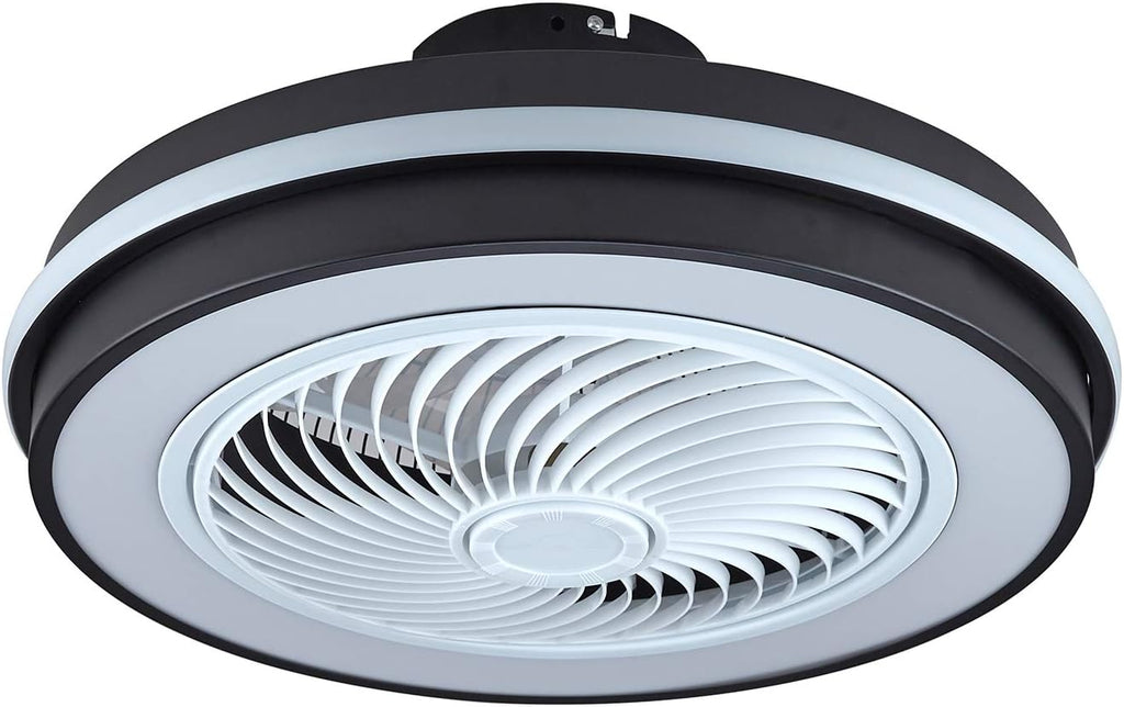 Modern LED Low Profile Ceiling Fan with Light and Remote I9526