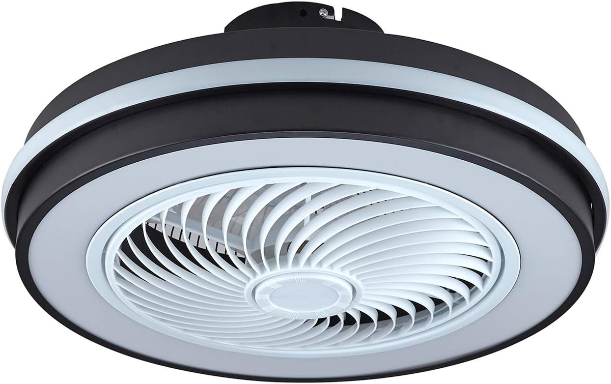 Modern LED Low Profile Ceiling Fan with Light and Remote I9526