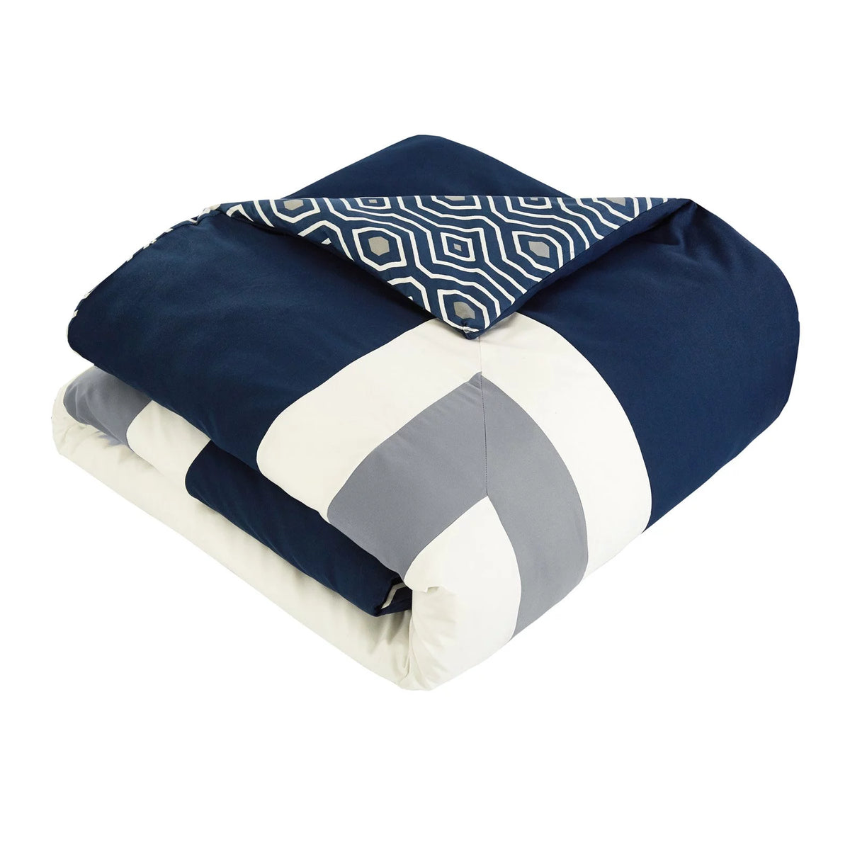 10 Piece Reversible Comforter Set Q9676