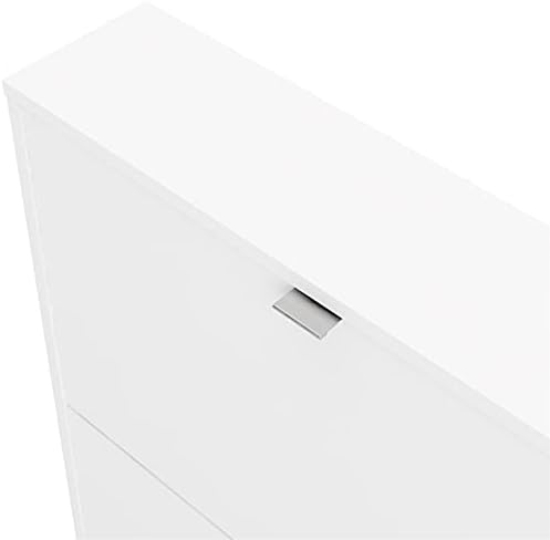 White 2 Drawer Shoe Cabinet Q6615