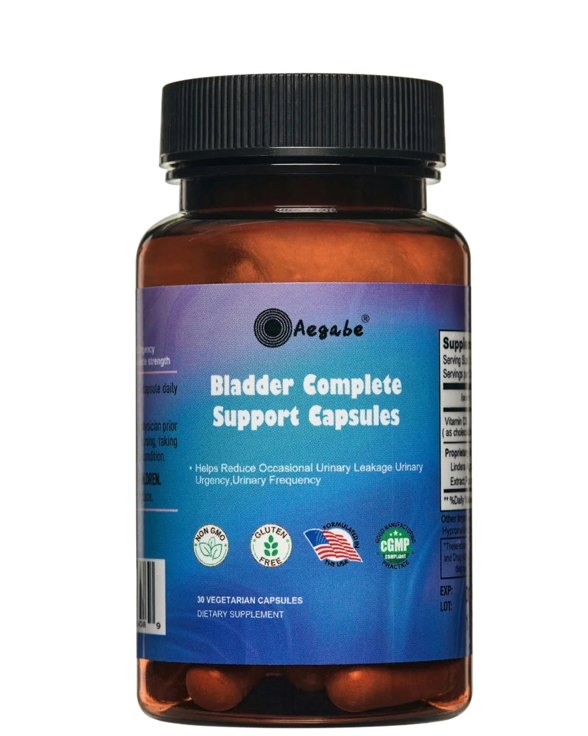Bladder Support Capsules with Cranberry Vitamin D3 S13928