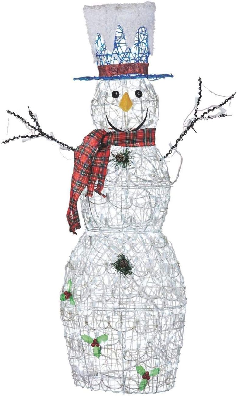 5 Ft. Pre-Lit Light Up Christmas Lamp Post Decoration F966137