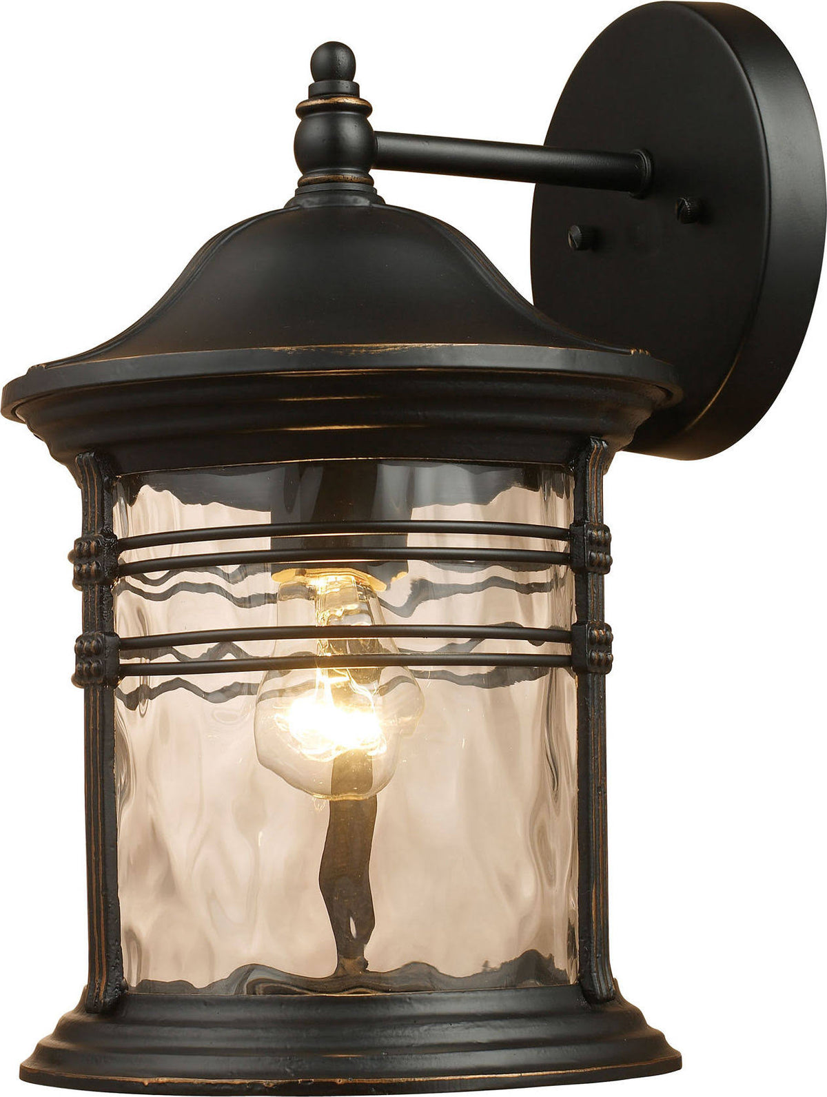 1 Light Matte Black Outdoor Wall Sconce U55975