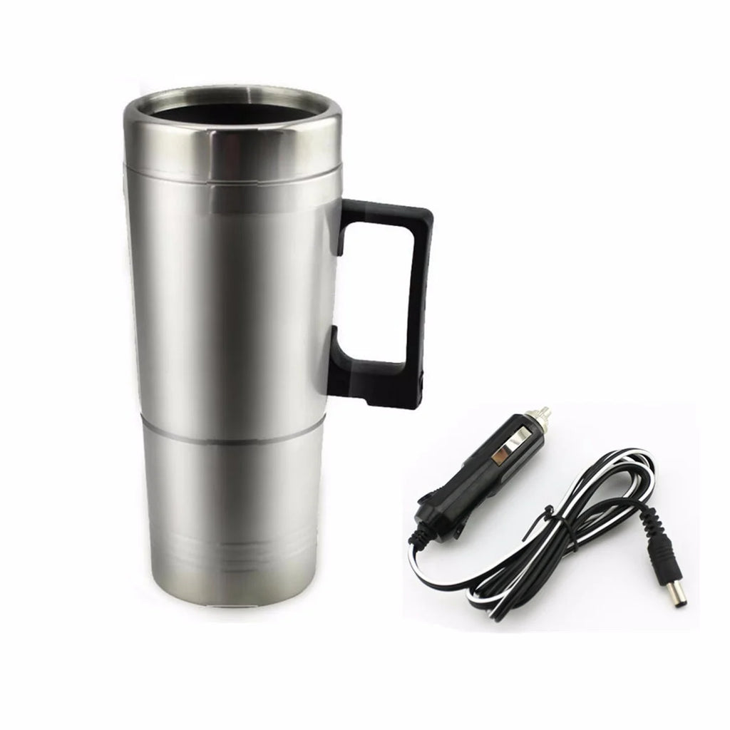 Stainless Steel 12V 500ml Heated Travel Mug with Lid E3776