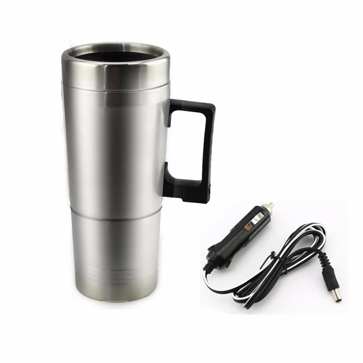 Stainless Steel 12V 500ml Heated Travel Mug with Lid E3776