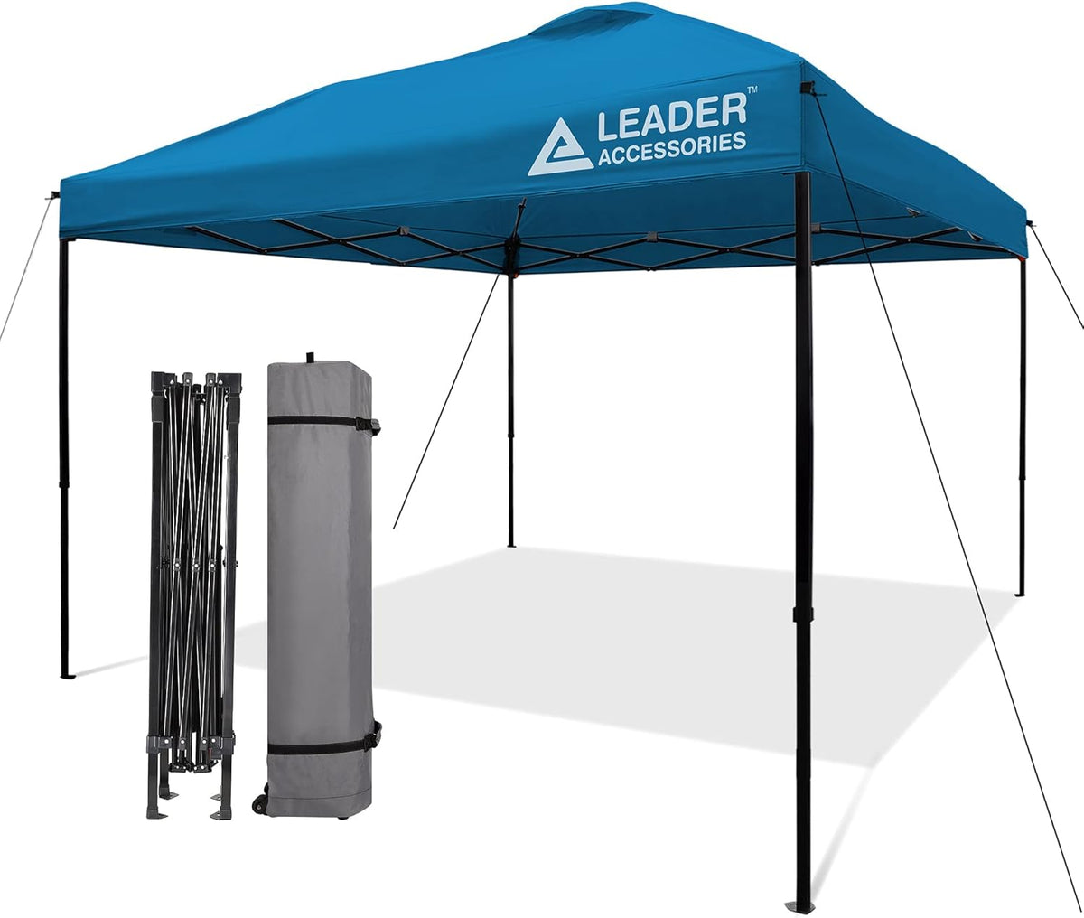 10'x10' Pop-Up Canopy Tent with Wheeled Carry Bag, Beige R16166