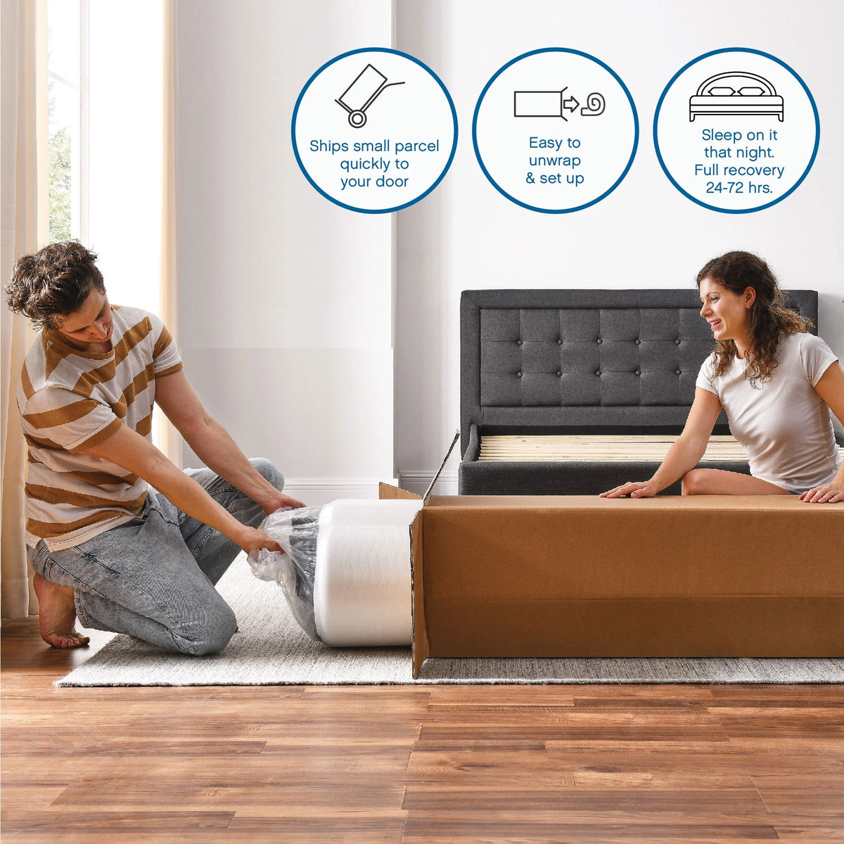 8 Gel Memory Foam Mattress, Twin N762332