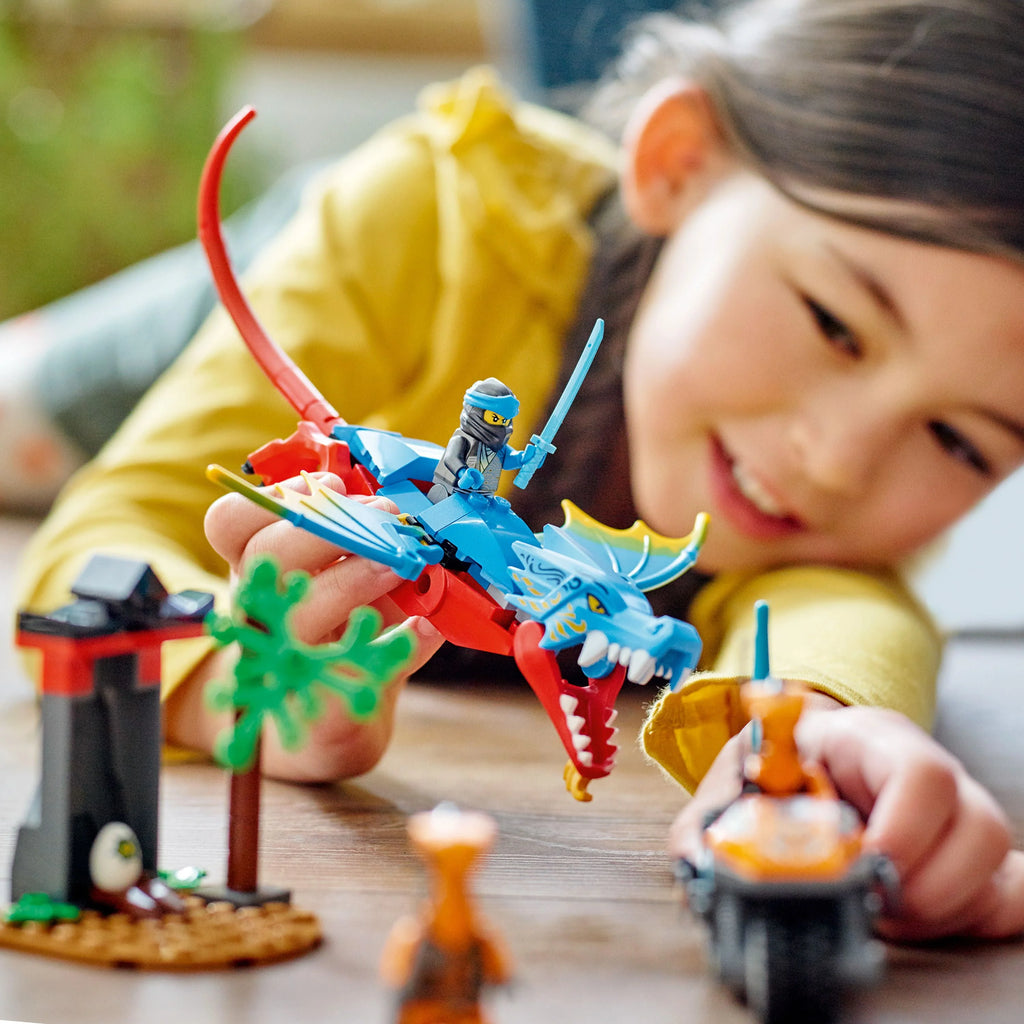 Ninja Dragon Temple Set with Toy Motorcycle and Minifigures Z3788