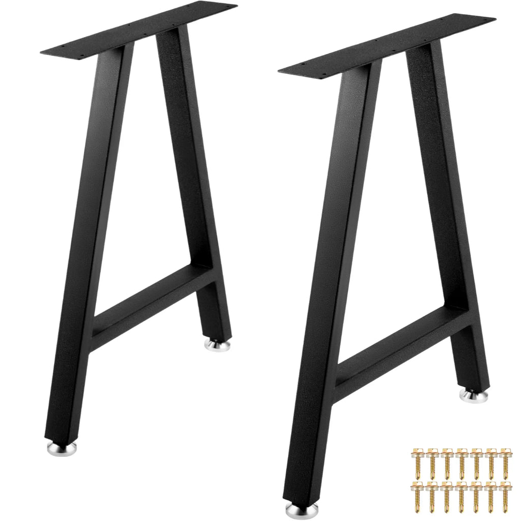 28 x 17.7 inch Black Metal Table Legs Set of 2 G6280