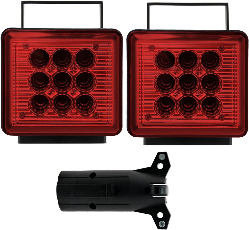 Wireless Trailer Red LED Light Kit with Magnetic Base N73581