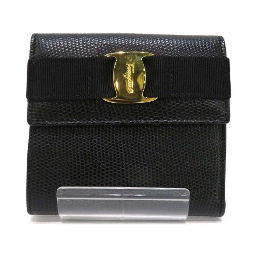 Pre-Owned Black Bifold Wallet J31126