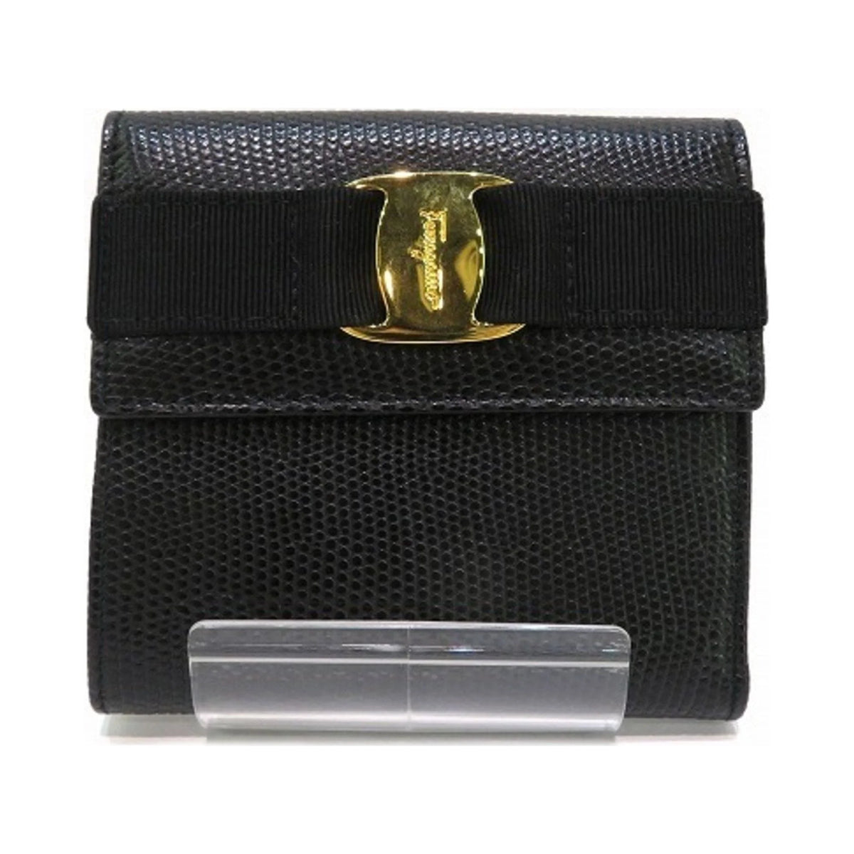 Pre-Owned Black Bifold Wallet J31126