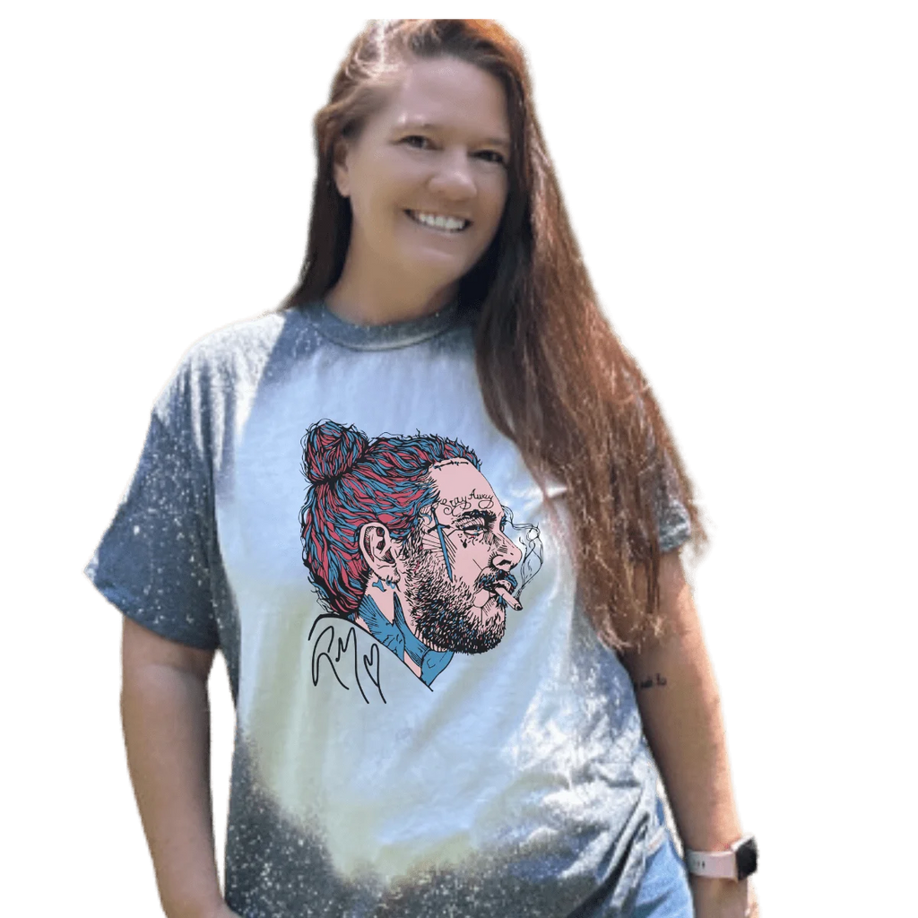 Distressed Vintage Bleached T-Shirt Z837
