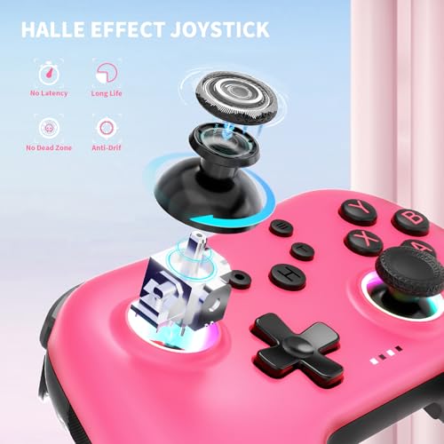 2.4G Wireless Bluetooth Controller with Linear Motors, Hall Joysticks and RGB Light N588