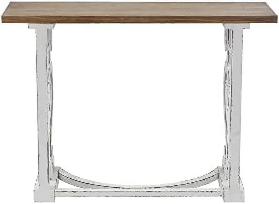 35'' 2-Drawer Wood Entryway Table Washed White H3886