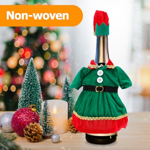 Christmas Wine Bottle Covers with Hats P97336