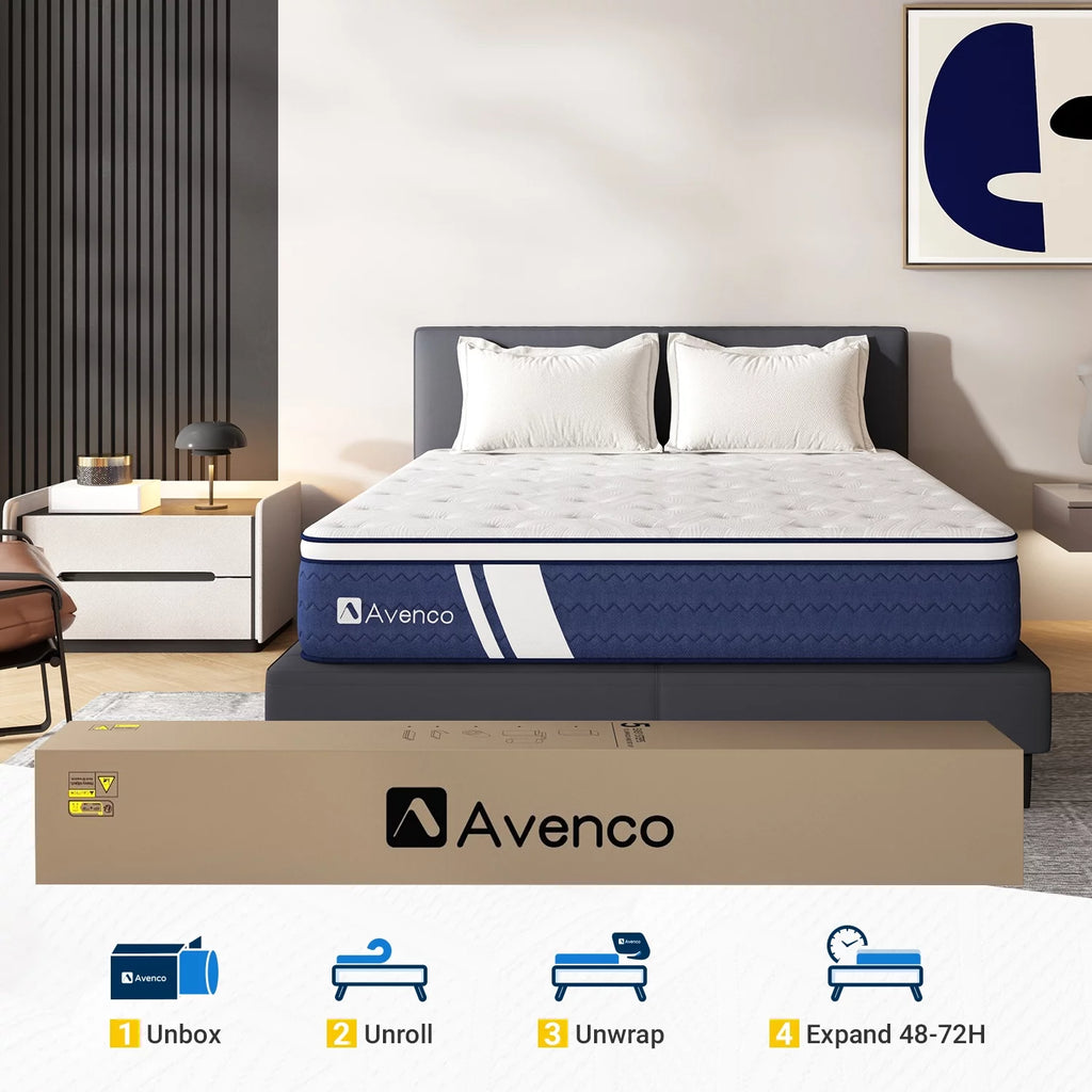 12" Gel Memory Foam and Pocket Spring Hybrid Queen Mattress X258245
